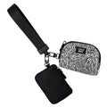 DP-8162 Zebra Print Lulu Mac Double Pouch Wristlet