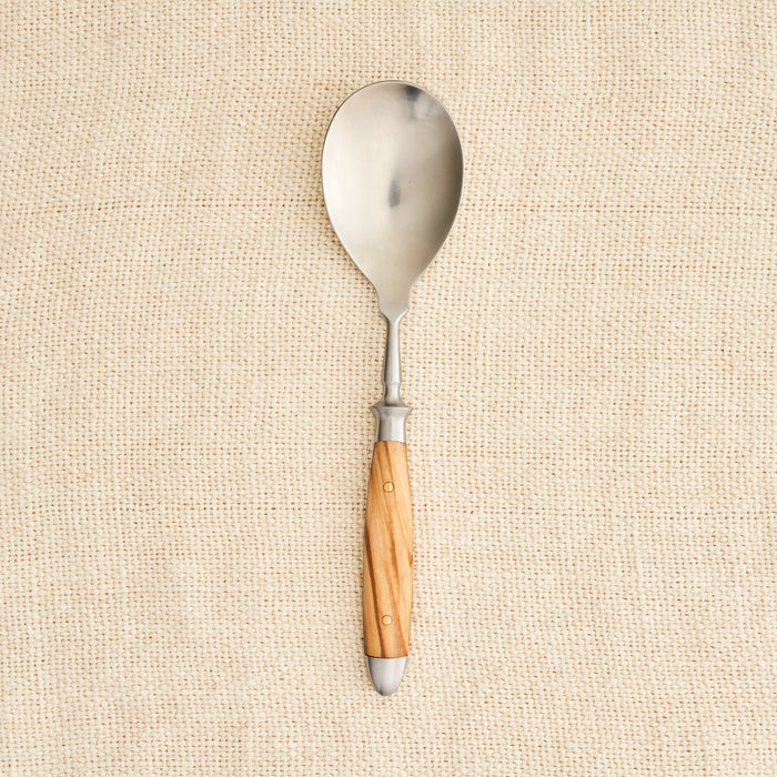 Eichenlaub Old German Serving Utensils in Olive Wood
