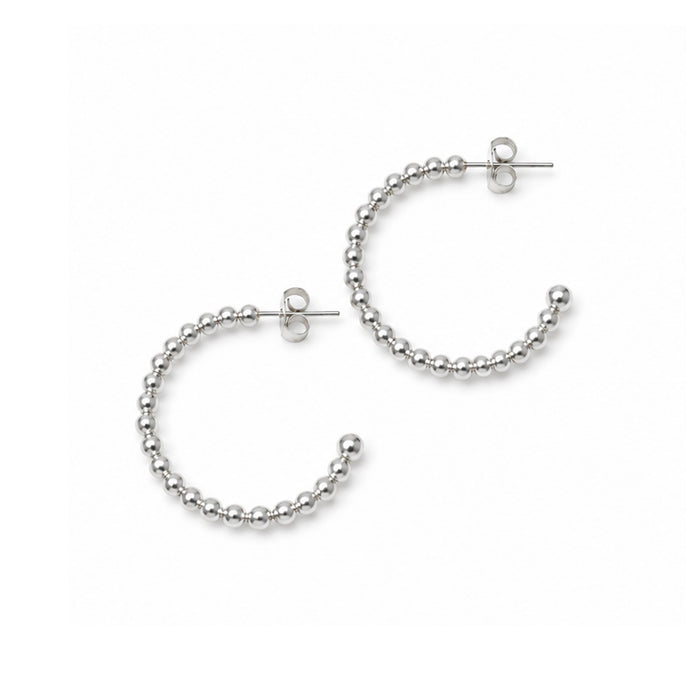 ER-HP-1000 SILVER HOOP EARRINGS