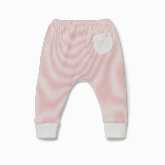 Everyday Joggers - White & Blush Stripe