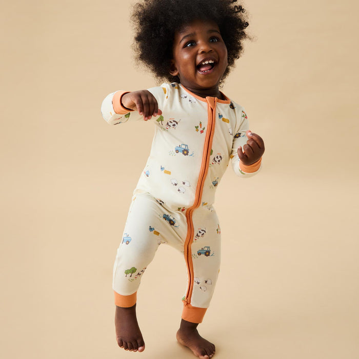 Farmyard Clever Zip Snug Fit Pajamas