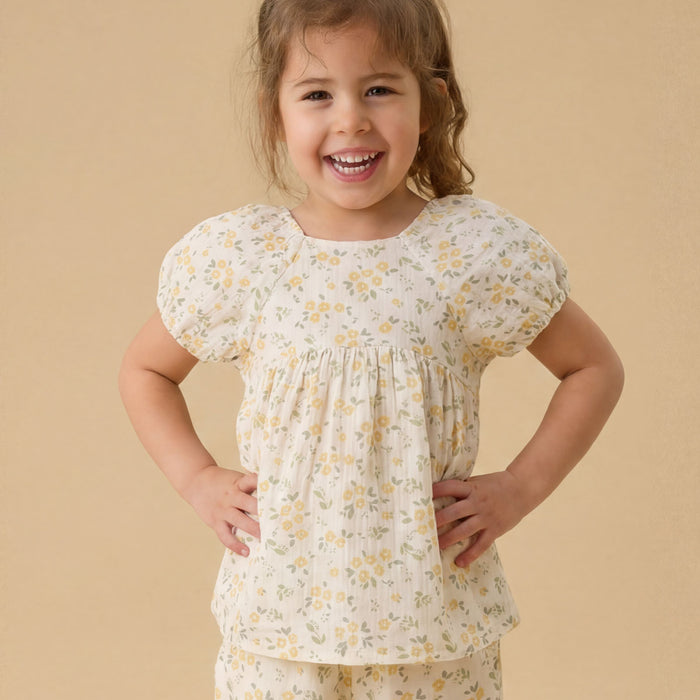 Floral Muslin Blouse