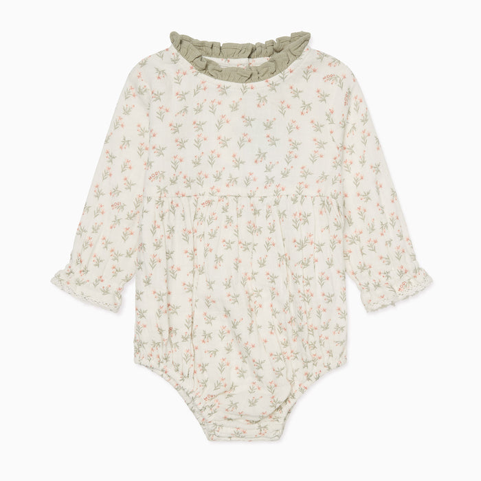 Floral Muslin Reversible Floppy Hat & Bloomer Bodysuit