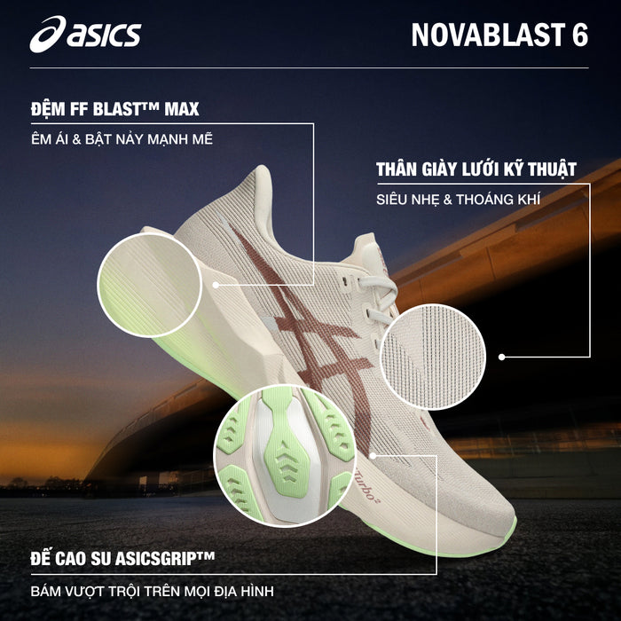 Giày Chạy Bộ Nữ Asics Novablast 6 - Be - Supersports Vietnam