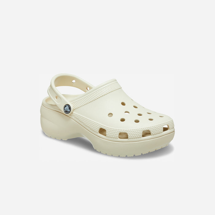 Giày Clog Nữ Crocs Classic Platform Bone - Be - Supersports Vietnam