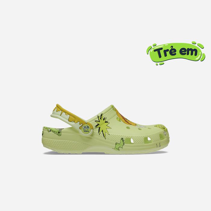 Giày Clog Trẻ Em Crocs Classic Glow Silly Slime - Vàng Chanh - Supersports Vietnam