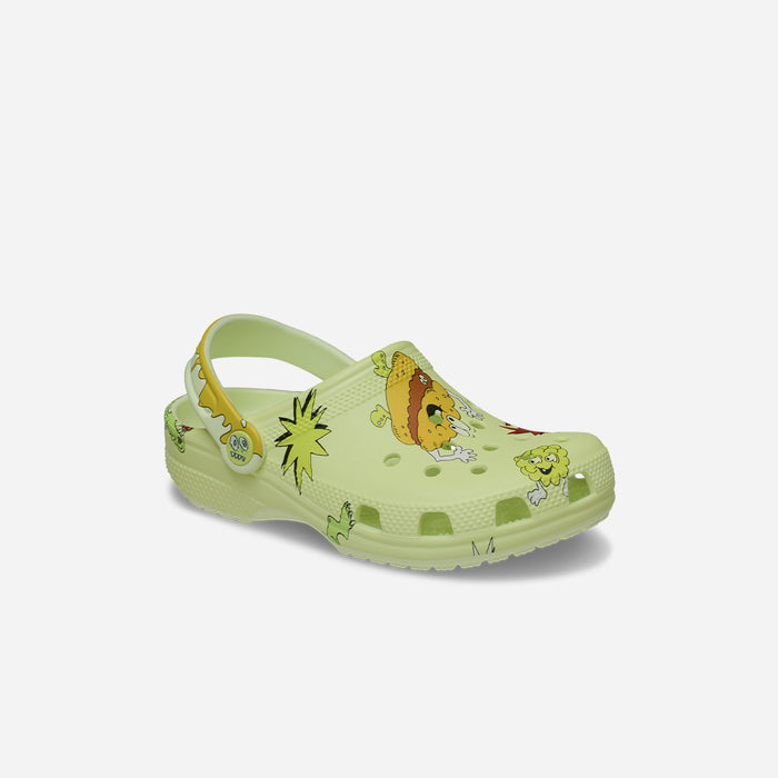 Giày Clog Trẻ Em Crocs Classic Glow Silly Slime - Vàng Chanh - Supersports Vietnam