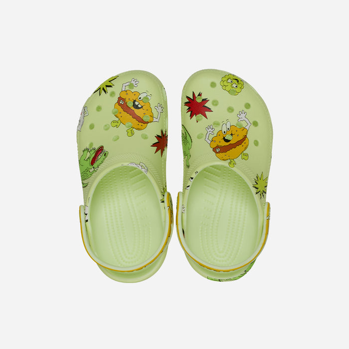 Giày Clog Trẻ Em Crocs Classic Glow Silly Slime - Vàng Chanh - Supersports Vietnam
