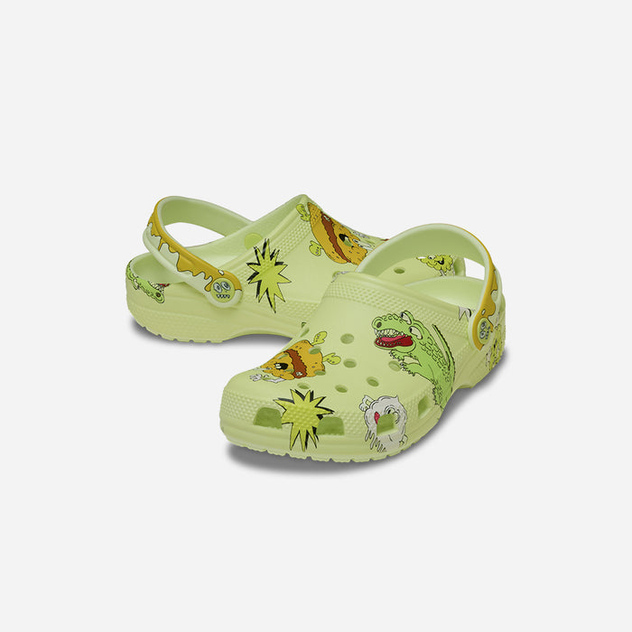 Giày Clog Trẻ Em Crocs Classic Glow Silly Slime - Vàng Chanh - Supersports Vietnam