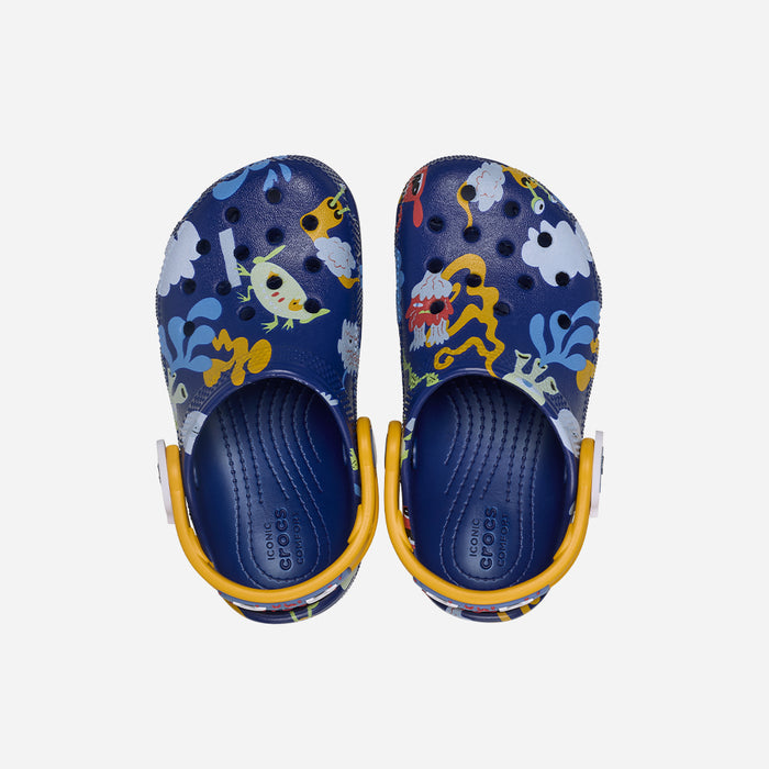 Giày Clog Trẻ Em Crocs Classic Monster Mash - Xanh Navy - Supersports Vietnam