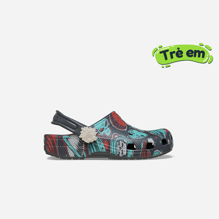 Giày Clog Trẻ Em Crocs Classic Space Monster - Xám - Supersports Vietnam