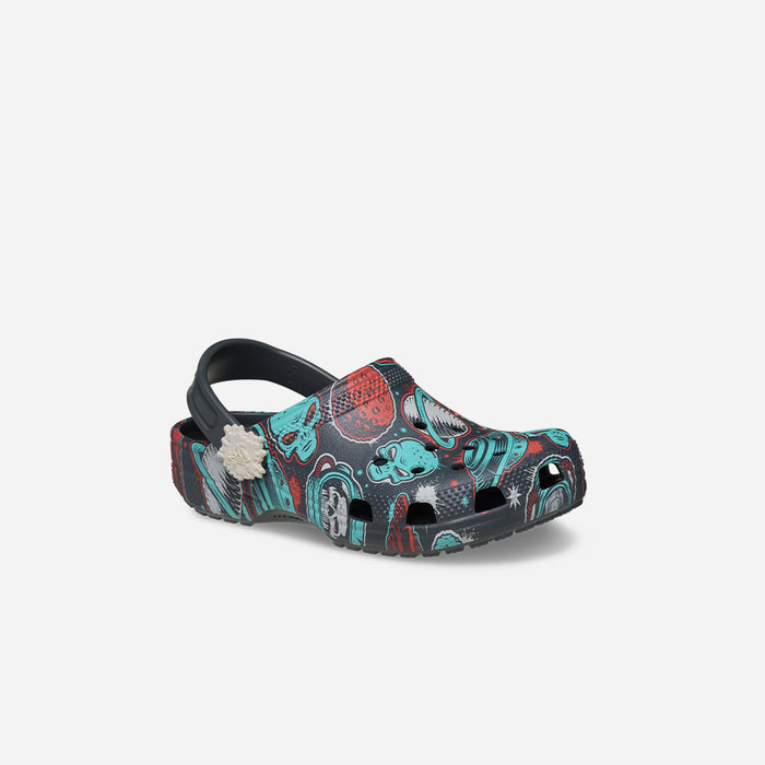 Giày Clog Trẻ Em Crocs Classic Space Monster - Xám - Supersports Vietnam