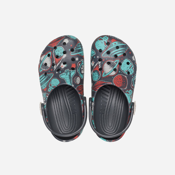 Giày Clog Trẻ Em Crocs Classic Space Monster - Xám - Supersports Vietnam