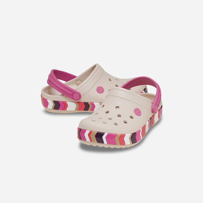 Giày Clog Trẻ Em Crocs Crocband Chevron Band - Nhiều Màu - Supersports Vietnam