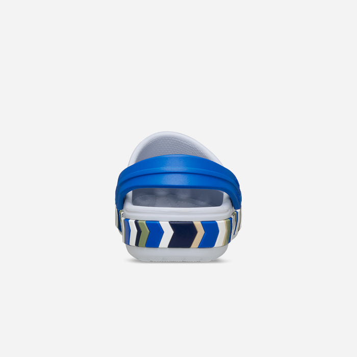 Giày Clog Trẻ Em Crocs Crocband Chevron Band - Xanh Dương - Supersports Vietnam