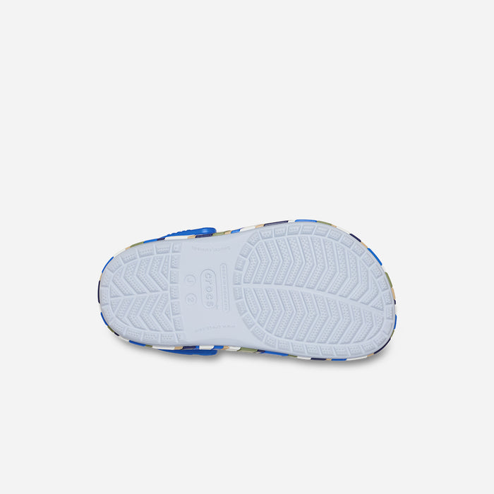 Giày Clog Trẻ Em Crocs Crocband Chevron Band - Xanh Dương - Supersports Vietnam