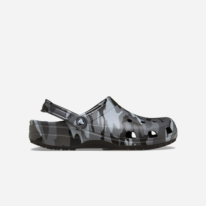 Giày Clog Unisex Crocs Classic Camouflage - Đen - Supersports Vietnam