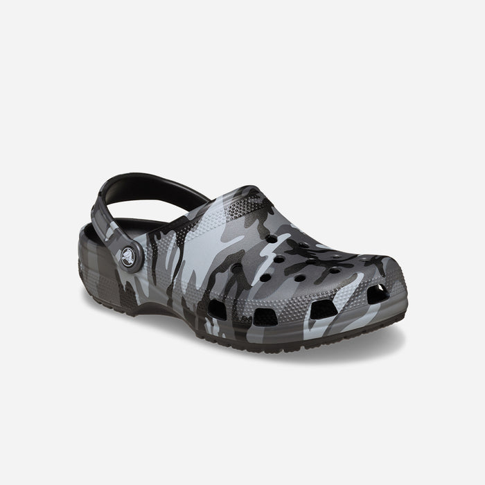 Giày Clog Unisex Crocs Classic Camouflage - Đen - Supersports Vietnam
