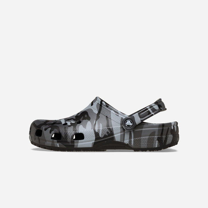 Giày Clog Unisex Crocs Classic Camouflage - Đen - Supersports Vietnam