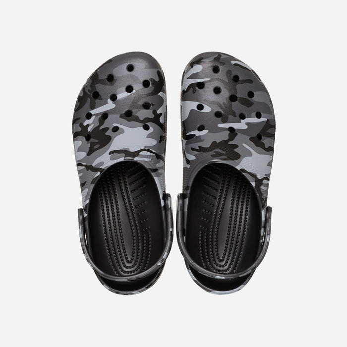 Giày Clog Unisex Crocs Classic Camouflage - Đen - Supersports Vietnam