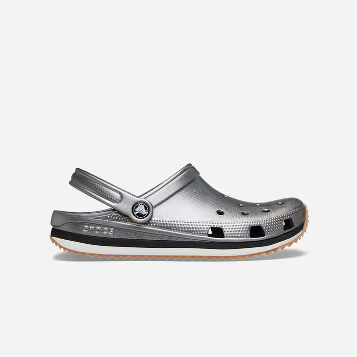 Giày Clog Unisex Crocs Crocband Metallic Runner - Xám - Supersports Vietnam