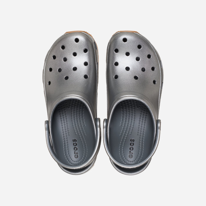 Giày Clog Unisex Crocs Crocband Metallic Runner - Xám - Supersports Vietnam