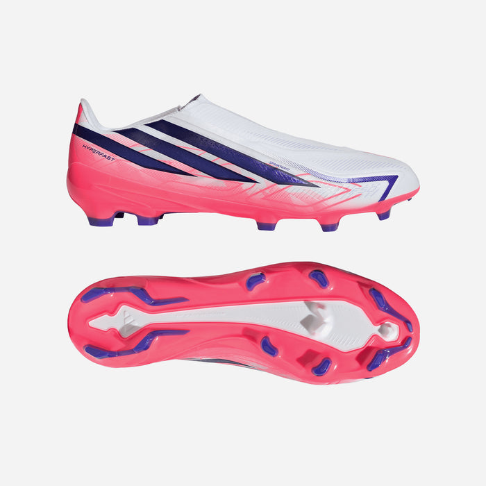 Giày Đá Bóng Dành Cho Sân Cỏ Tự Nhiên Nam Adidas F50 Hyperfast League Laceless - Hồng - Supersports Vietnam