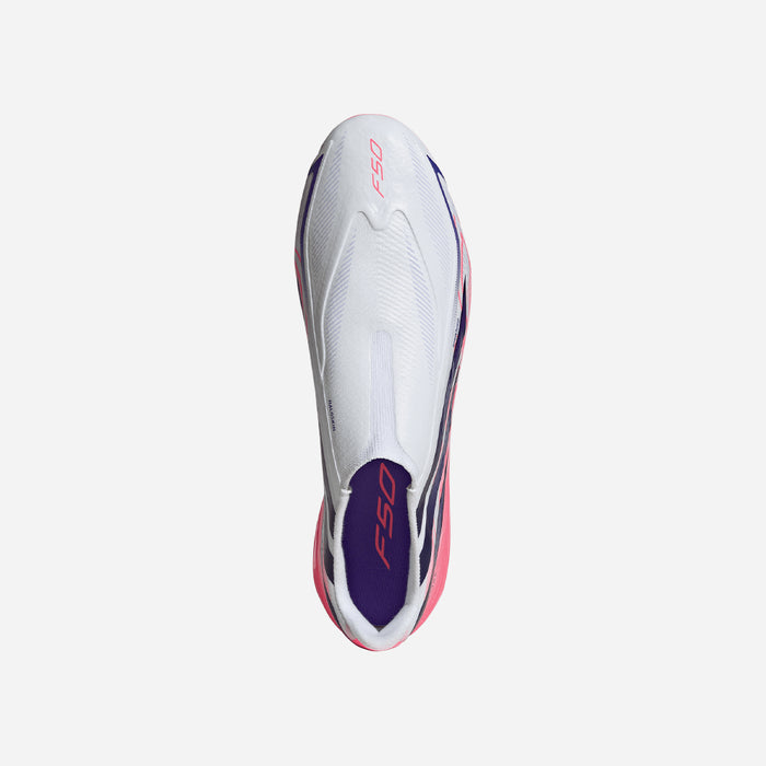 Giày Đá Bóng Dành Cho Sân Cỏ Tự Nhiên Nam Adidas F50 Hyperfast League Laceless - Hồng - Supersports Vietnam
