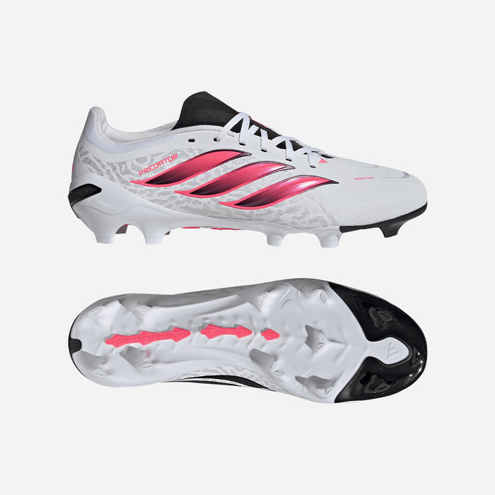 Giày Đá Bóng Sân Cỏ Tự Nhiên Nam Adidas Predator League FG - Trắng - Supersports Vietnam
