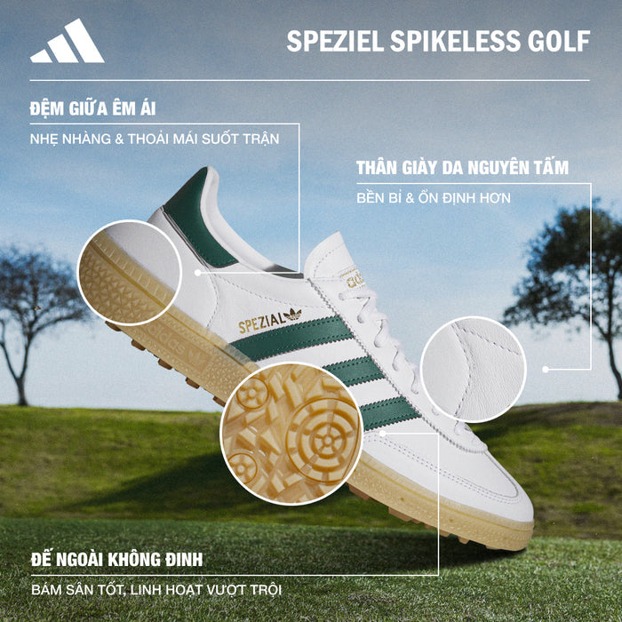 Giày Golf Nam Adidas Speziel Spike-Less - Trắng - Supersports Vietnam