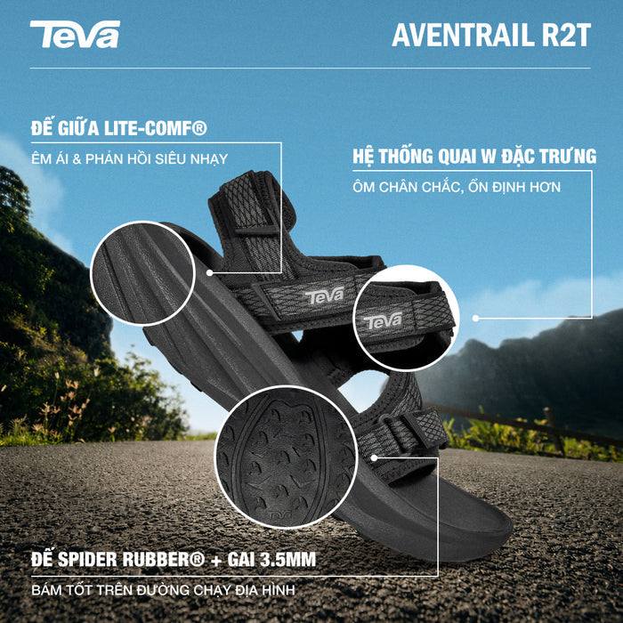 Giày Sandals Nam Teva Aventrail R2T - Đen - Supersports Vietnam