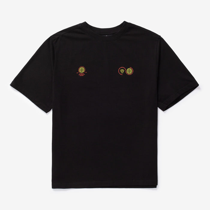 Globe Short Sleeve Tee  | PMO201-BLA