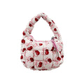 GZ-1492 Puffer Quilted Mini Purse Cherry
