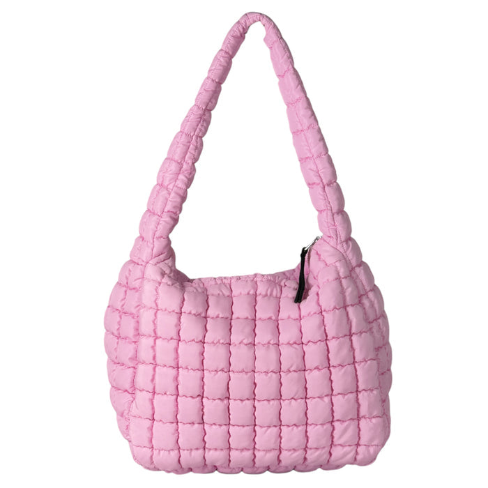 GZ-4171 Puffer Quilted Handbag Pink