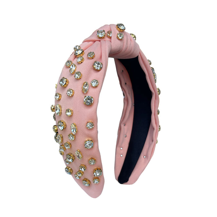 HB-9213 Clear Top Knot Headband Coral