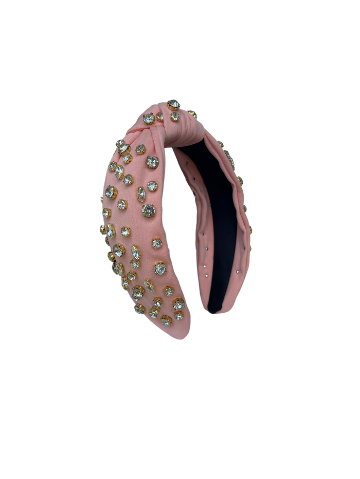 HB-9213 Clear Top Knot Headband Coral