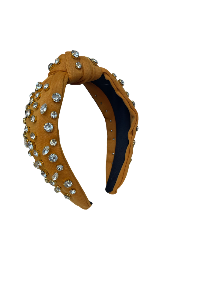HB-9213 Clear Top Knot Headband Orange