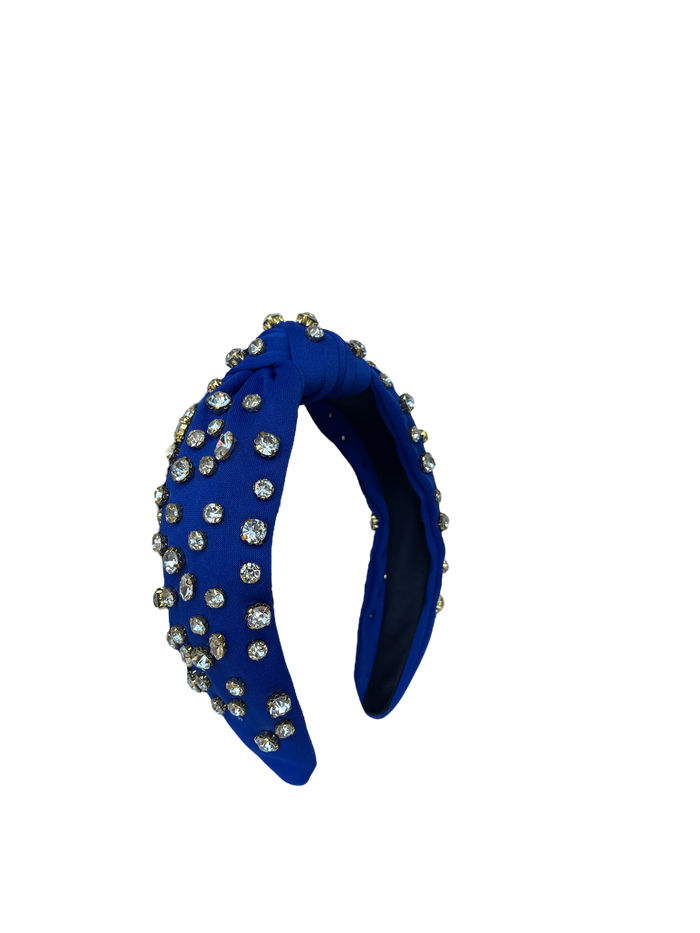 HB-9213 Clear Top Knot Headband Royal