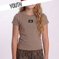 KD-TP1000 Kids Baby Doll Top - Dk Taupe