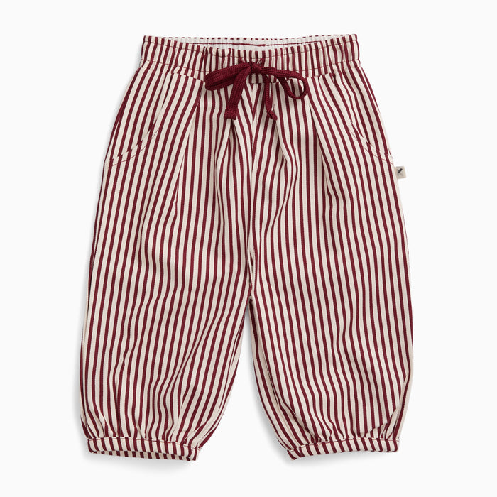 KIDLY by MORI Barrel Leg Striped Pants