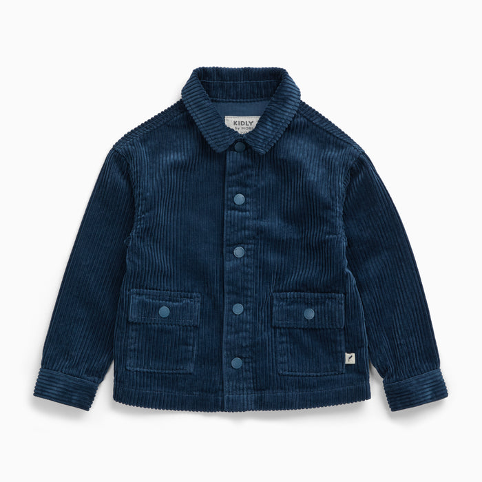 KIDLY by MORI Cord Shacket - Teal
