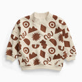 KIDLY by MORI Dropped Shoulder Sweater - Squiggle