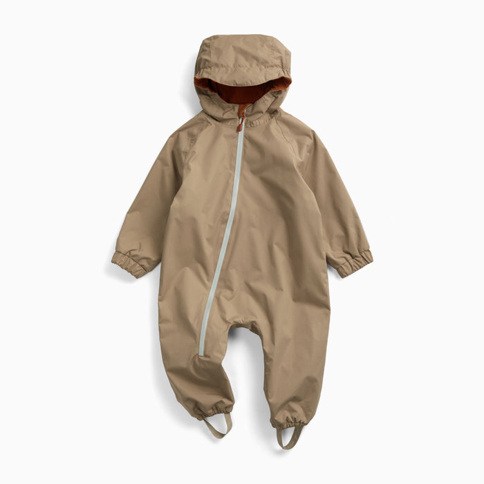 KIDLY by MORI Fleece Lined Puddle Suit - Sand