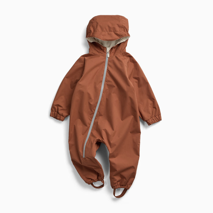 KIDLY by MORI Fleece Lined Puddle Suit - Tan