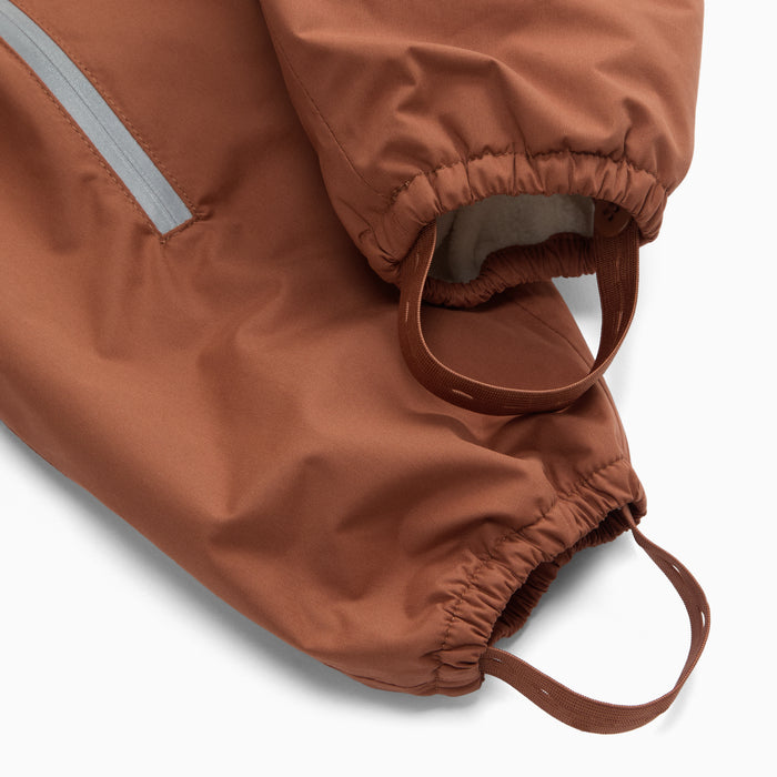 KIDLY by MORI Fleece Lined Puddle Suit - Tan