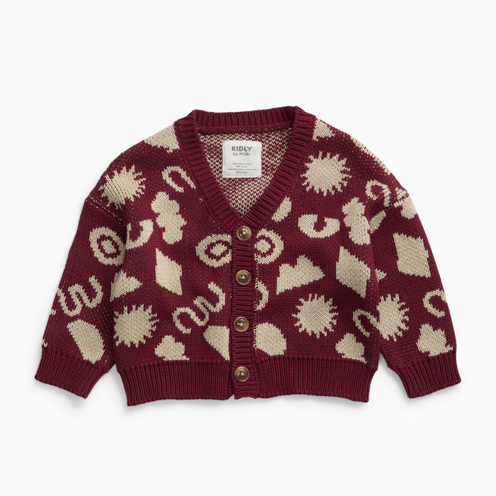 KIDLY by MORI Patterned Cardigan