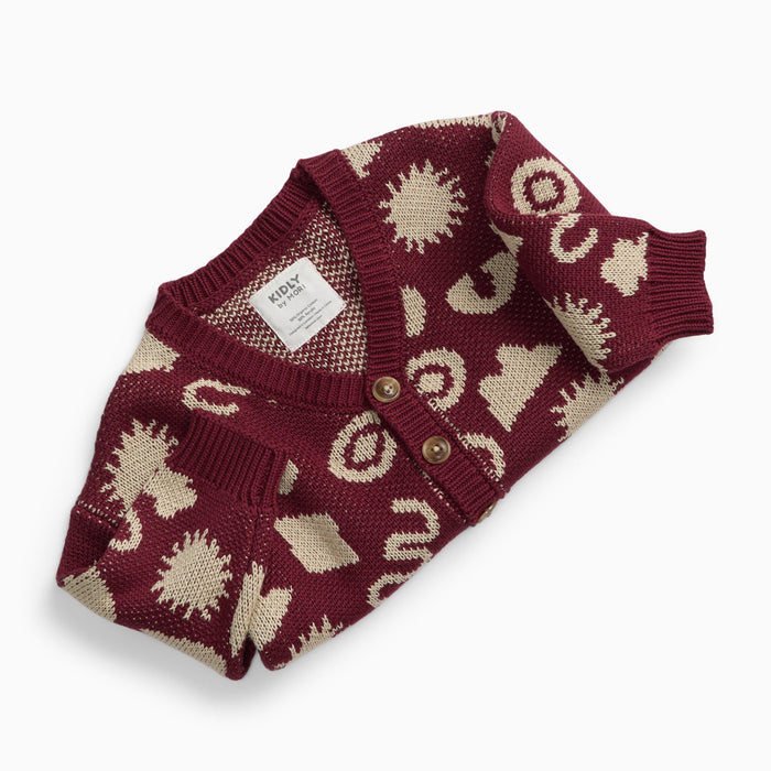 KIDLY by MORI Patterned Cardigan