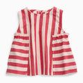 KIDLY by MORI Red Striped Cotton Top