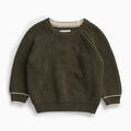 KIDLY by MORI Relaxed Knitted Sweater - Khaki