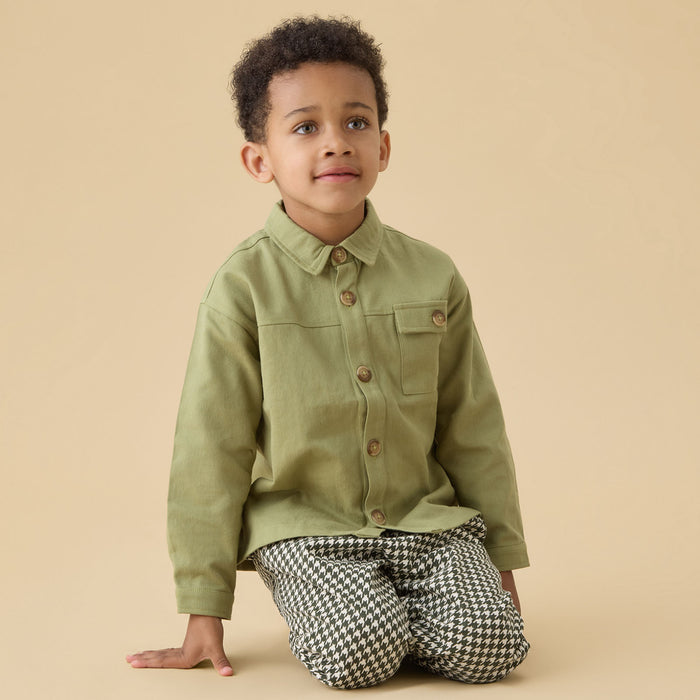 KIDLY by MORI Sage Cotton Shirt